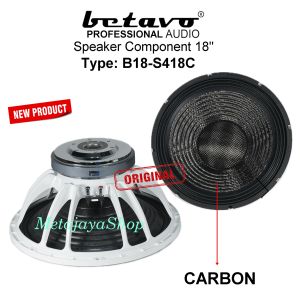 Betavo B18-S418C speaker component betavo b18 s418c Carbon 18 inch coil 4 komponen