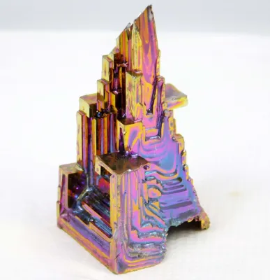 Rare 132.85 Ct Natural Rainbow Bismuth Crystal Rough Gemstone