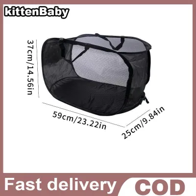 kittenBaby Xách Tay Nhỏ Pet Playpen Với Lưới Thoáng Khí Có Thể Gập Lại Khung Hoàn Hảo Cho Nuôi Gà Vịt Trong Nhà Ngoài Trời