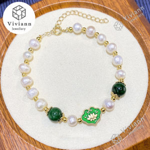 Viviann Original Pearl Bracelet 14K Gold 925 Sterling Silver Jewelry for Women Gift Pearls Bracelets for Women Wedding Fashion Vintage Elegant Simple Sweet Party Jewelry