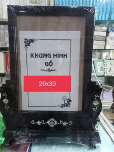 Khung ảnh thờ cúng 20x30 gỗ có chân đé cao cấp bảo vệ ảnh