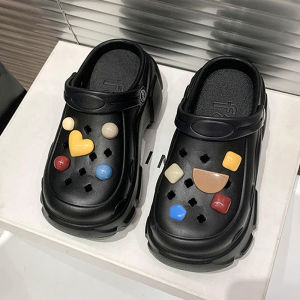 Pishops คอลเลคชั่นใหม่ รองเท้าแบบสวมหัวโต รัดส้น แฟชั่นสไตล์เกาหลี พื้นหนานิ่ม น้ำหนักเบา มีรูระบายอากาศได้ดี เหมาะสำหรับการสวมใส่ ใช้งานในทุกๆวัน