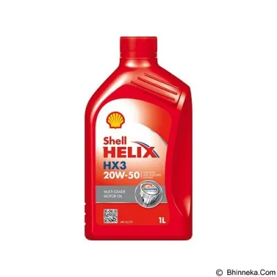 OLI SHELL HELIX HX3 Sae 20W/50 1L [DIJAMIN ORIGINAL]
