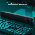 KISONLI - Speaker Design Long Strip LED for Laptop / Komputer / PC / CPU - i560. 