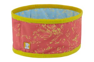 Ruffwear Swamp Cooler™ Reversible Cooling Dog Neck Gaiter Salmon Pink/Blue Mist