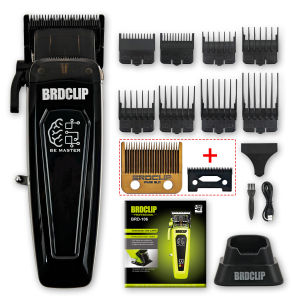 BRDCLIP BRD-106 7500RPM Professional Cordless Barber Hair Tools Collection – High Performance Hair Clippers Trimmers and Shavers for Precision Grooming