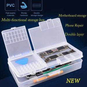 【Phone Repair Storage Box】Storage Box for iPhone LCD Screen Motherboard IC Chips Component Screws Organizer Container Repair Tools Mobile Phones Phone-Repair-Storage-Box