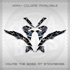 CLICK V3 VARIO DECALS (UNICORN GUNDAM DESIGN) STICKER DECALS BY STICKABOSS