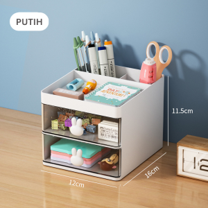 Mainland Rak Kosmetik Drawer Laci Susun Kotak Penyimpanan Makeup Cosmetic Storage Drawer Laci Kotak Makeup Organizer Desktop Kosmetik Serbaguna HSB661