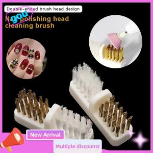 gou 1 cái móng tay Cắt Móng Tay khoan móng tay làm sạch bàn chải dây đồng loại bỏ bụi sạch mềm cứng khoan mài đầu dụng cụ làm sạch