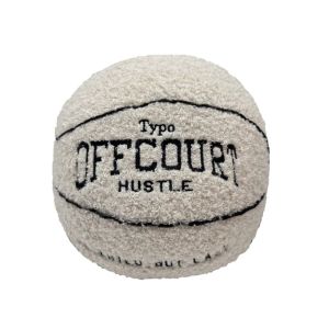 SWEET TIM Plush Offcourt Basketball Pillow Basketball Simulation Basketball Plush Pillow Ball Throwing Doll Funny Lifelike Basketball Pillow Doll Friends Birthday Gifts