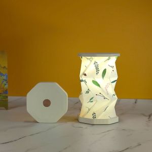 EO4MD Creative Portable Desk Light Ultra Thin LED Foldable Paper Latern Holiday Cultural Touch Night Light Travel