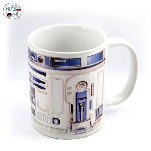 แก้วกาแฟ หุ่น R2D2 ของใหม่มือหนึ่ง ลวดลายเฉพาะไม่ซ้ำใคร ใช้เป็นของขวัญหรือสะสม / 0631