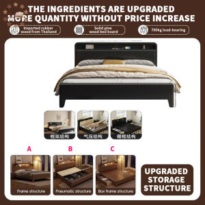 Bed Frame King/queen/single Full Solid Wood Frame Headboard Wooden Bed Base Wood Platform Beds Storage Single Bed Frame With Mattress