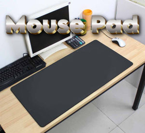 Black Extra Large Mousepad Anti Slip Computer Laptop Keyboard Desk Tabletop Mat