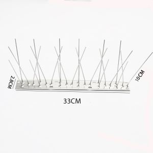 25/33CM Bird Thorn Repeller Bird Pigeon Spikes Deterrent Stainless Steel Home Orchard Balcony Eaves Bird-proof Needle
