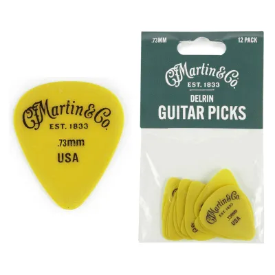 Martin Delrin Standard Guitar Picks | 0.50mm - 1.14mm (12 pcs/pack)