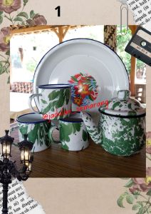 Teko Set Cebol Mug 7cm blirik & nampan klasik