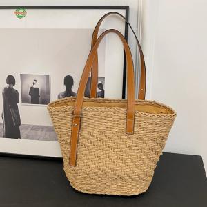 Straw Beach Bag Large Summer Shoulder Bag Woven Hobo Bag Holiday Travel Handbag for Women [Winnereco World]