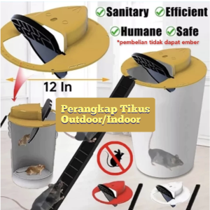 Jebakan Tikus Tutup Ember Tong Perangkap Tikus Jatuh Lubang Mouse Trap Reusable Flip Side Bucklet Lid Pail Gravitasi Otomatis