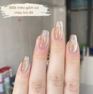 Sơn Gel Mắt Mèo Pha Lê Bạch Nguyệt Quang – Hiệu Ứng Trong Suốt Ánh Sáng Lung Linh Dùng Cho Nail Móng Tay