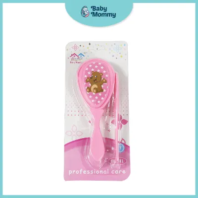 🇲🇾 Premium Baby Hair Brush & Comb Set Kids Safety Soft Hair Brush Comb Grooming Shower Health Care Tools Sikat