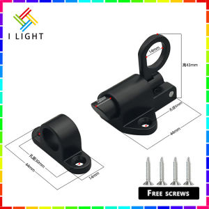 （Fast Delivery）Aluminum Alloy Security Automatic Window Gate Lock Spring Bounce Door Bolt Latch With screws