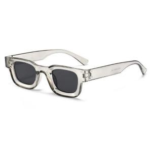 WDS Kacamata Hitam UV400 Bingkai Kecil Persegi Gaya Vintage Untuk Pria Dan Wanita Boldie Frame Tebal Skinny Bold Persegi Panjang K31 15985
