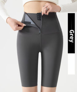 SUPERFLOWER Compression High Waist Sports Cycling Shorts Womens Abdomen Adjustable Push Up Yoga Pants Stretchy Running Gym Fitness Leggings