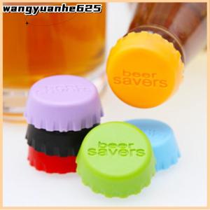 [WYH Store] 👗 6pcs Reusable Silicone Bottle Caps Beer Cover Soda Cola Lid Wine Saver Stopper