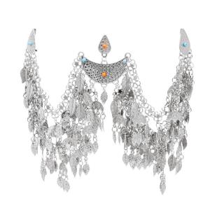 Stylish Ethnic Headbands Trendy Weddings Headpiece Bride Tassels Headwear for Festives Event