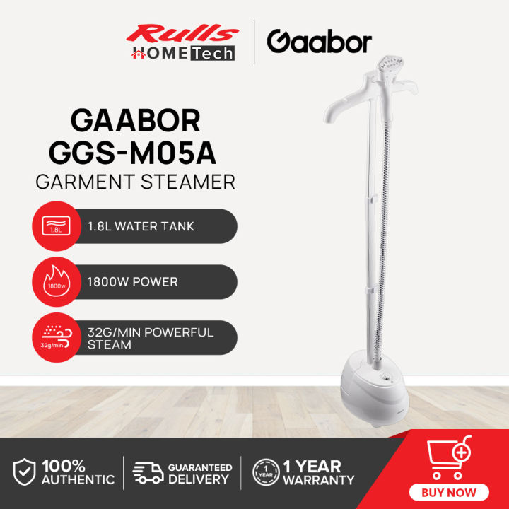 Gaabor GGSM05A Garment Steamer 1.8L Water Tank 1800W Power