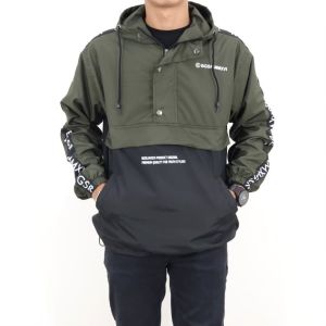 JAKET PARASUT PRIA CAGOULE 3D POLET BGSR - JAKET CAGOULE COMBI BGSR