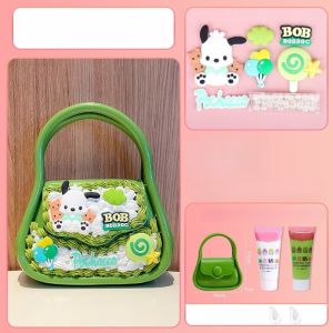 Kids DIY Cream Glue Jelly Bag Handmade Storage Handbag Cream Glue Cross-body Bag Children Gift