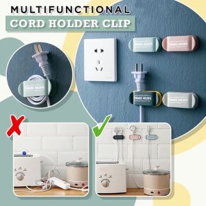 Perfect Life Punch-free Glug Holder Multi-function Windable Plug Hook Cord Winder