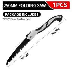 Japan original 250mm SK5 Steel U-Shaped Portable Folding Hand Saw Outdoor Camping Pocket Saws Garden Fruit Tree Pruning Tools Woodworking Wood Cutting Saw
