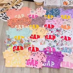 Cotton Embroidered Playset/Terno Short for Girls Size 1-6 yrs old