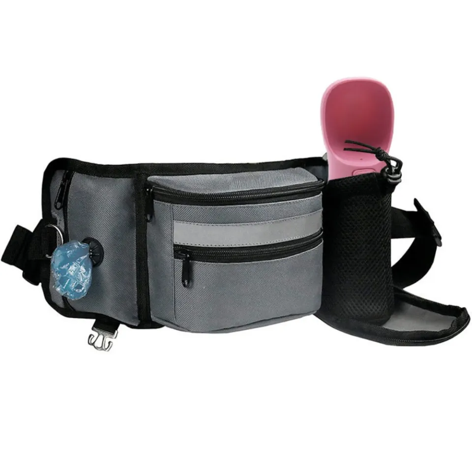 OUTOPEN with Bottle Holder Dog Treat Pouch Hands Free Large