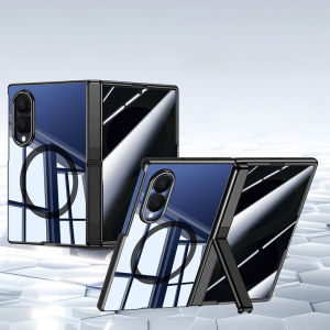 【🔥SG🔥】For Samsung Galaxy Z Fold 8 / Samsung Galaxy Z Fold 8 Ultra Magnetic Phone Hinge Kickstand Case Wtih Clear/Privacy Glass Glass Film Screen