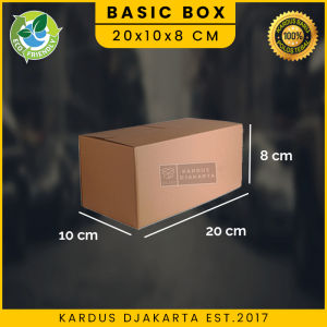 (5PCS) KARDUS / KARTON BOX POLOS Uk. 20x10x8 CM