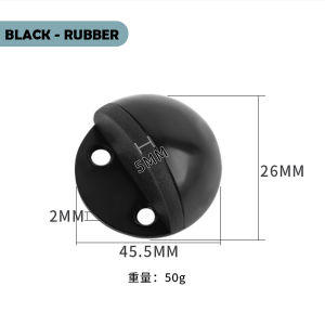 【K-Home】Half Moon Magnetic Door Stopper Stainless Steel Non Punching No Drilling Floor Mounted Door Stopper/ Holder