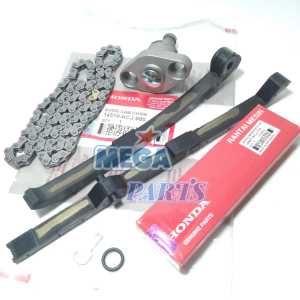 PAKET Rantai keteng Tiger KCJ Kamrat Tiger Lidah Karet Tensioner SET TONJOKAN SETELAN HONDA RANTE