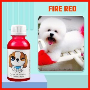 100ml Dog Hair Coloring Agent Cat Special Color Hair Dyeing Cream Not Hurt Hair Pet Grooming Colorful Dog Hair Bright Coloring Dyestuff Pigment Supplies
