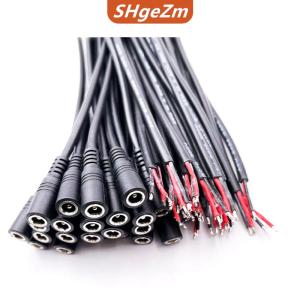 [COD] SHgeZm 10 chiếc phích cắm 5.5x2.1 đầu nối dây cáp đực hoặc cái DC cho dải đèn LED 3528 5050