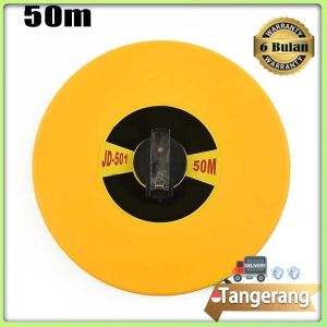 50/100M Meteran Gulung Fiber Meteran Roll Kain Alat Pengukur Tukang Meteran Bulat Measuring Tape