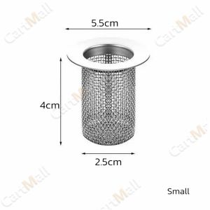 Multifunctional Stainless Steel Floor Drain Bathroom Sink Drain Strainer Hair Catcher Anti-clog Trap