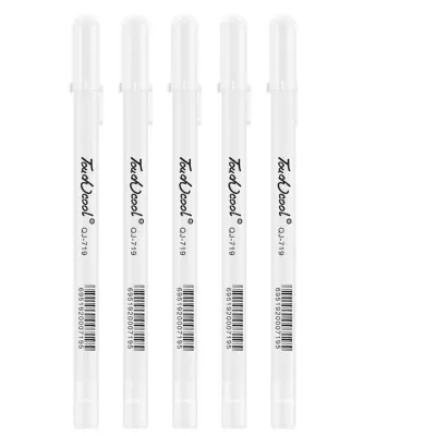 Creative White Ink Gel Pen 0.8mm Highlight Marker Pen Fine Tip for Drawing Art Supply
