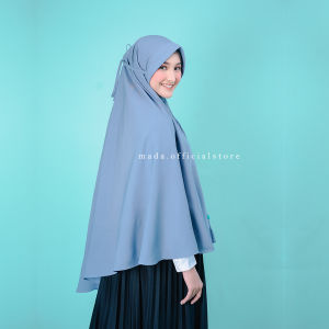 MADA - Hijab Bergo Maryam Jumbo Jilbab Syari Bigesize Menutup Dada Bahan Wolfis Grade A Premium