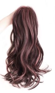 Tóc Giả Kẹp Cao Nửa Đầu Xoăn Light Hồng Ngọt Ngào Phong Cách Hàn Quốc Qiqishop