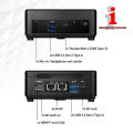 MSI NUC Cubi5 12Mi5 L10 Intel Core i5-1235U 4.4GHz 10-Cores Mini PC / Intel NUC + Windows 11 PRO. 